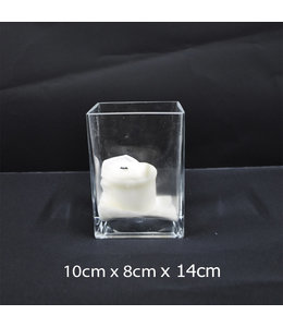 Glass Votive (14X10X8) cm-WH List