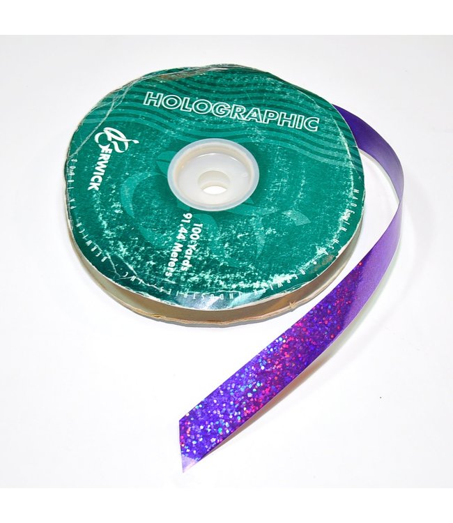 Summerfield Packaging Memphis Holographic Ribbon 3/4X100 Yrd - Purple