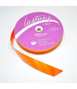 Hollywood Ribbon Ribbon Poly Satin 1 1/4 inch X 250 Yd - Orange