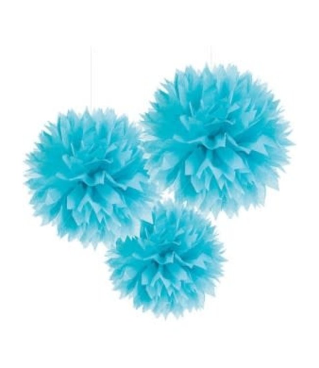 Amscan Inc. Paper Fluffy Decorations Light Blue