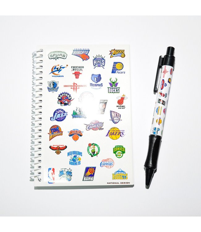 National Design NBA Sports Notepad And Pen
