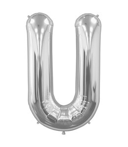 North Star Balloons 34 Inch Balloon Letter U Silver
