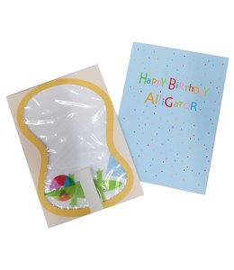 Meri Meri Greeting Card-Happy Birthday Alligator