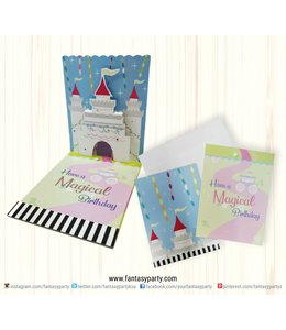 Up With Paper Greeting Card-Princess Castle Birthday