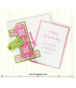 Anna Griffin Greeting Card - Turning 1 Girl