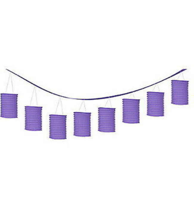 Amscan Inc. Paper Lantern Garland 3.5 M-Purple