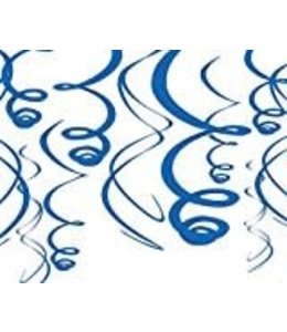Amscan Inc. Plastic Swirls Decorations- Blue