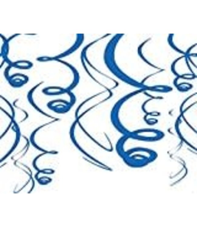 Amscan Inc. Plastic Swirls Decorations- Blue