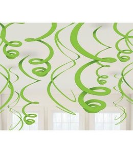 Amscan Inc. Plastic Swirls Decorations- Light Green