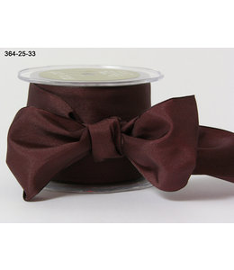May Arts Wired Satin Ribbon  2.5 Inch 20 Yards-Brown