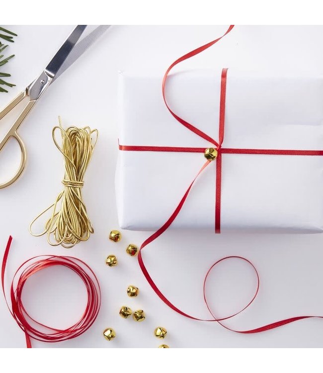 Ginger ray Festive Wrap Kit Including Bells - Red & Gold