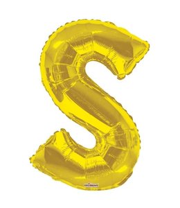 Conver USA 34 Inch Airfill Balloon Letter S Gold
