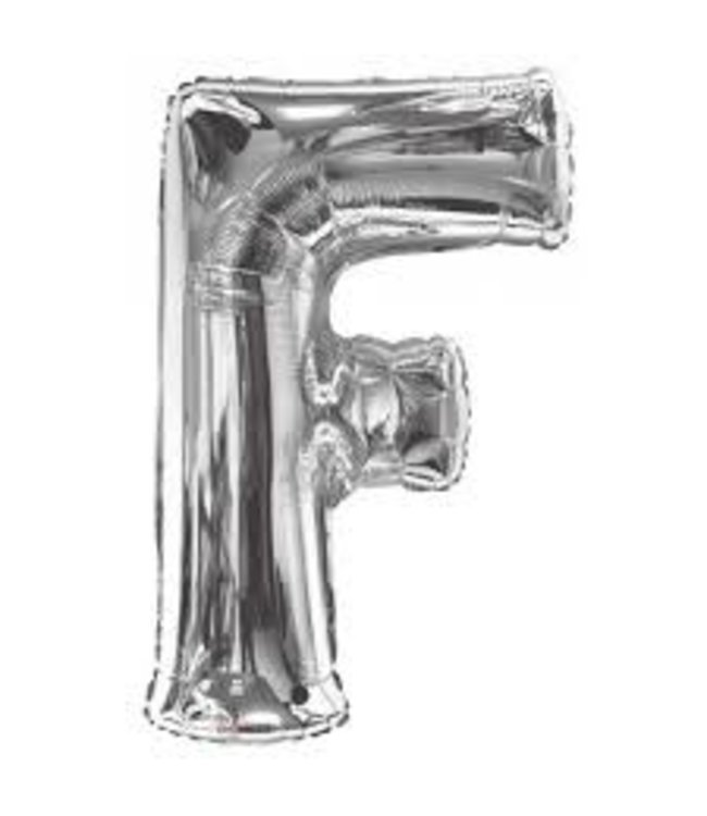 Conver USA 34 Inch Airfill Balloon Letter F Silver