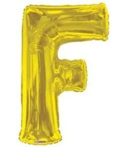 Conver USA 34 Inch Airfill Balloon Letter F Gold