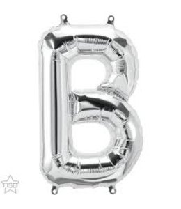 Party Balloon 16 Inch Airfill Balloon Letter B Silver