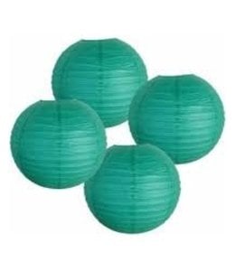 Erwin Distributing Paper Lanterns Set/3  Blue-Green