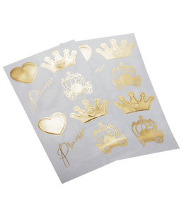 Arty Fetes Factory Sticker 16/pk (2.5-4.5) cm-Princesse