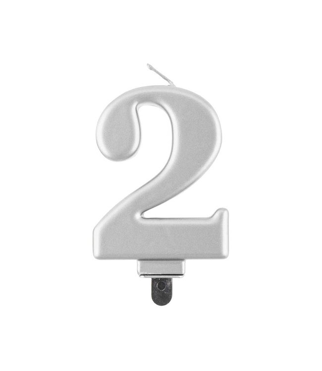 Godan Candle Number 2-Silver