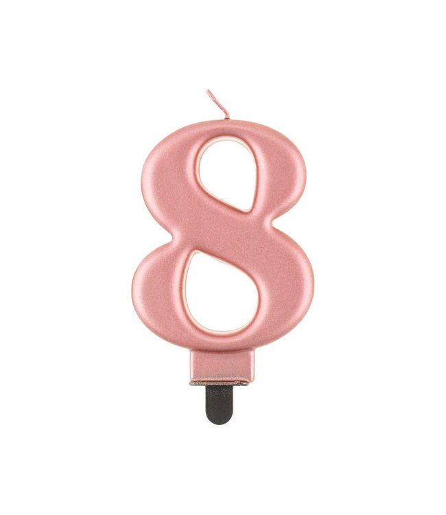 Godan Candle Number 8-Rose Gold