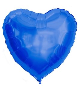 Anagram 18 Inch Mylar Balloon-Heart Sapphire Blue