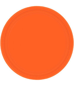 Amscan Inc. 7 Inch Paper Plates 8/pk-Orange Peel