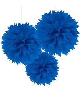 Amscan Inc. Paper Fluffy Decorations Blue