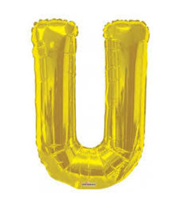 Conver 34 Inch Balloon Letter U Gold