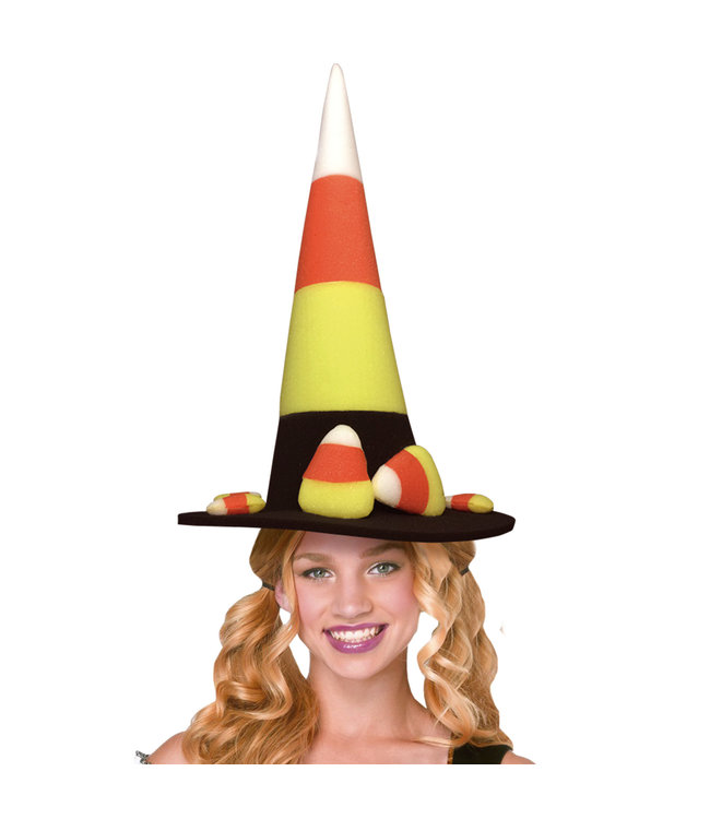 Funky Fresh Candy Corn Witch Hat
