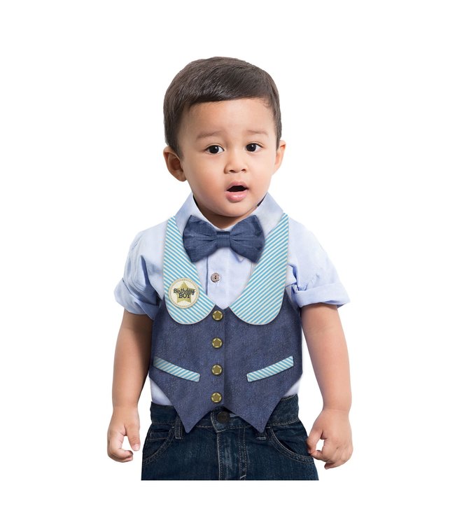 Amscan Inc. Young Birthday Vest & Bow Tie - Boy