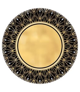 Amscan Inc. Glitz & Glam Metallic Round Plates, 7 Inch