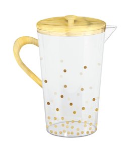 Amscan Inc. Dots Plastic Pitcher - Hot-Stamped