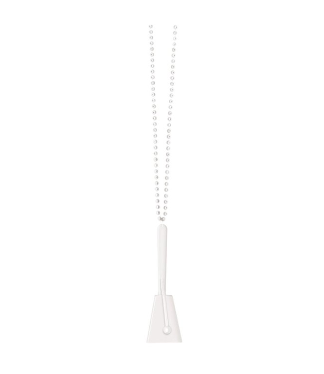 Amscan Inc. White Clacker Necklace 36 Inches