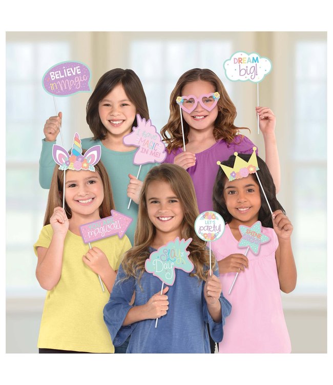 Amscan Inc. Unicorn Party Photo Prop Kit 13/pcs