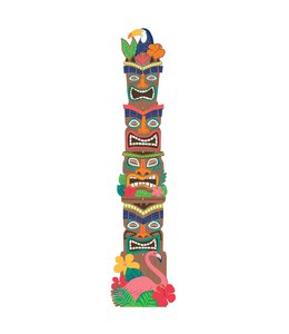 Amscan Inc. Tropical Jungle Tiki Totem Pole Jointed Cutout