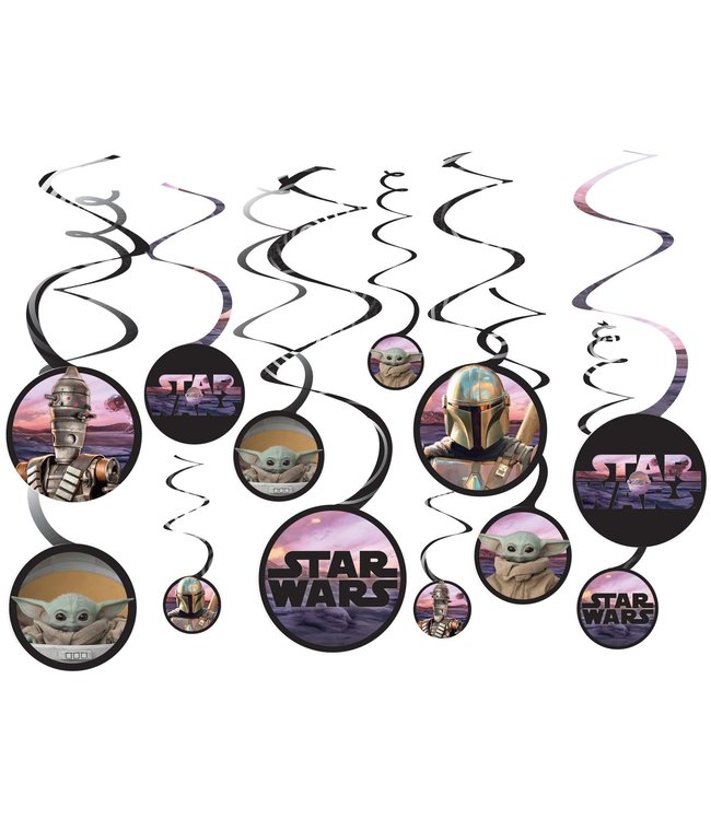 Amscan Inc. The Mandalorian - The Child Spiral Decorations