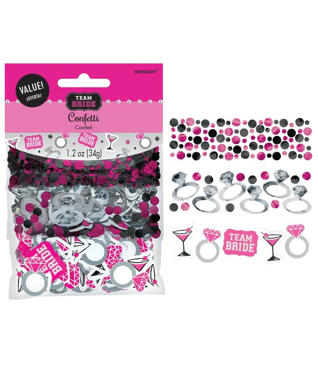 Amscan Inc. Team Bride Value Pack Confetti 1.2 oz.