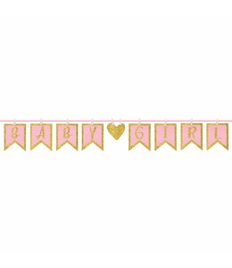 Amscan Inc. Clothespin Letter Banner - Girl 12 ft x 6 3/8 Inches
