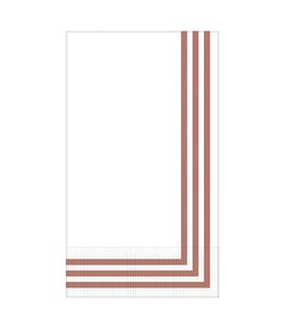 Amscan Inc. Classic Stripe Premium Guest Towels 8X4 Inches16/p-Rose Gold