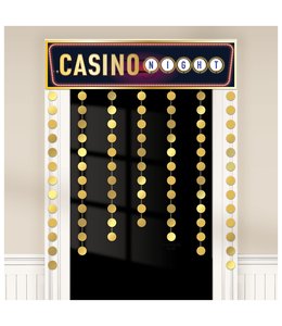 Amscan Inc. Casino Decorative Door Curtain (38X51) Inches