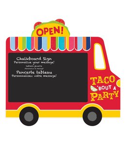 Amscan Inc. Taco Truck Chalkboard Easel Sign