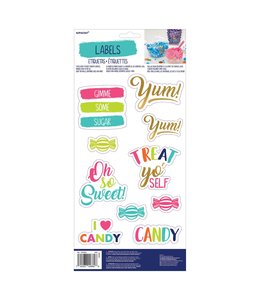 Amscan Inc. Sweets & Treats Labels (15X7) Inches