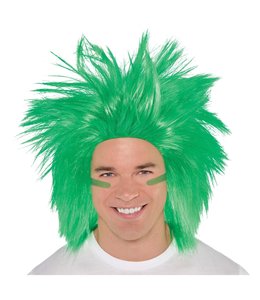 Amscan Inc. Crazy Wig One Size-Green