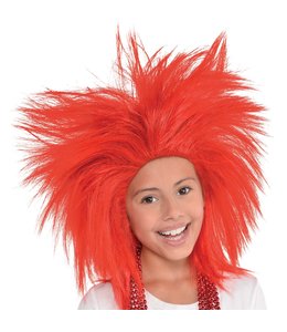 Amscan Inc. Crazy Wig One Size-Red