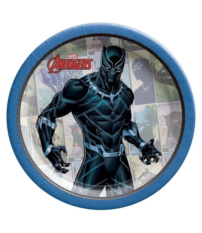 Amscan Inc. Black Panther 7 Inch Round Plate 8/pk