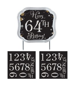 Amscan Inc. Sparkling Celebration Add-Any-Age Cake Topper (4 1/2X5) Inches