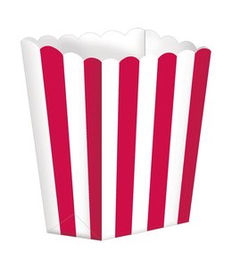Amscan Inc. Small Popcorn Shaped Favor Box (5 1/4X3 3/4) Inches-Apple Red