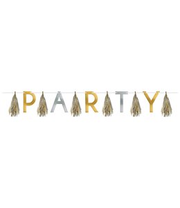 Amscan Inc. Party Silver & Gold Tassel Garland 10 ft X12 Inches