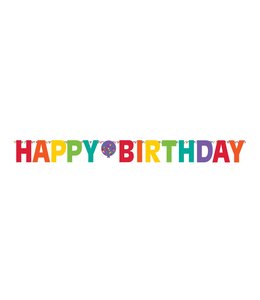 Amscan Inc. Birthday Accessories Rainbow Giant Letter Banner (10 4/5X12 1/2)  Inches