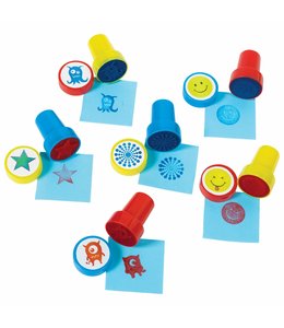Amscan Inc. Self-Inking Stamps Party Favors  (1 3/8X1) Inches 12/pk