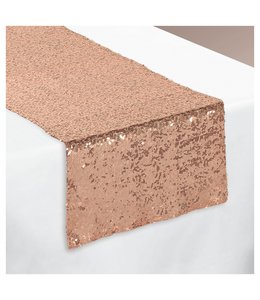 Amscan Inc. Rose Gold Sequin Table Runner (13X72) Inches